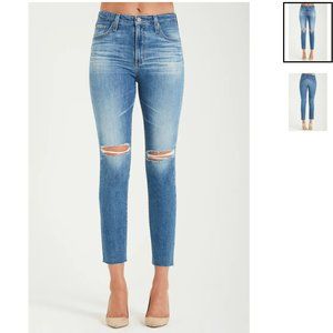 Adriano Goldschmied The Isabelle high-rise straight crop jeans, size 28